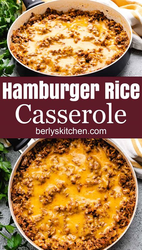 easy hamburger rice casserole recipe